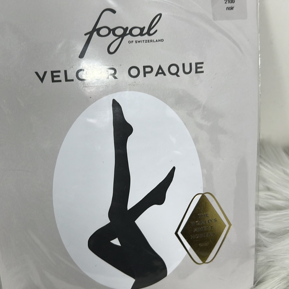 FOGAL 560 Velour Opaque Pantyhose 50 Denier Women’s Medium Noir(Black)